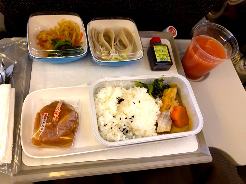 ガルーダインドネシア航空機内食和食